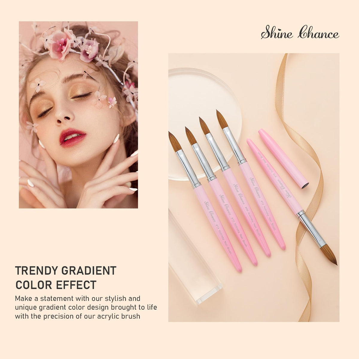 Shine Chance brush in home salon setting showing versatile professional-ready tool