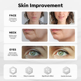 Shining Face serum texture on fingertip showing smooth hydration