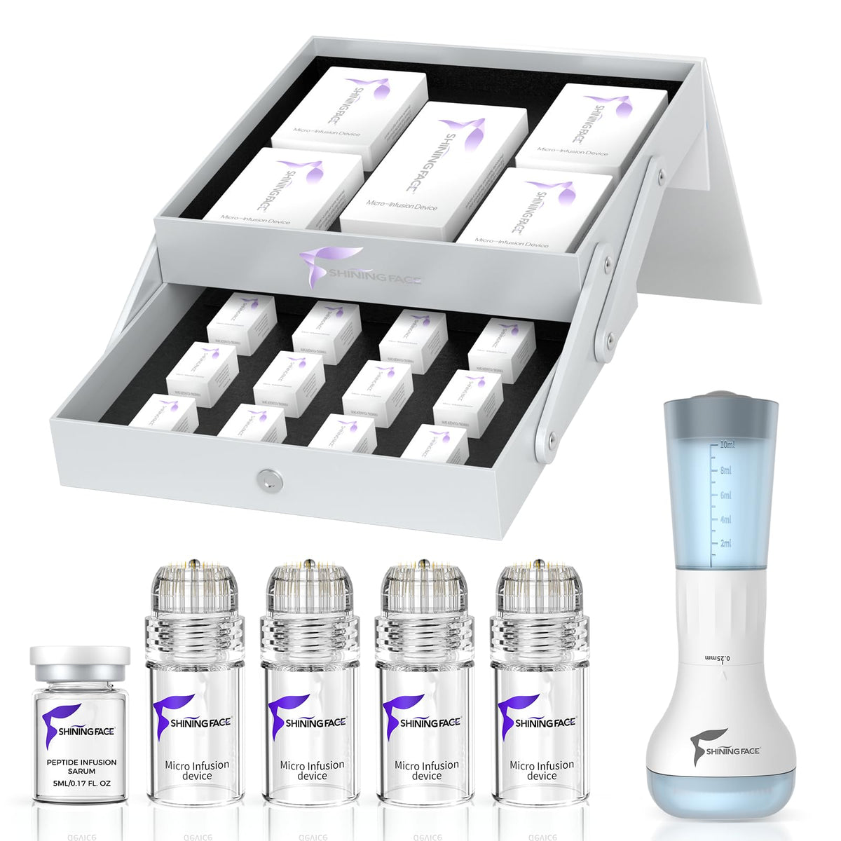 Shining Face front packaging showing full three-month kit and benefits