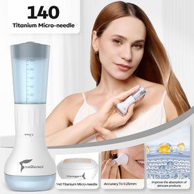 Shining Face serum bottles arranged to show collagen and hyaluronic formula