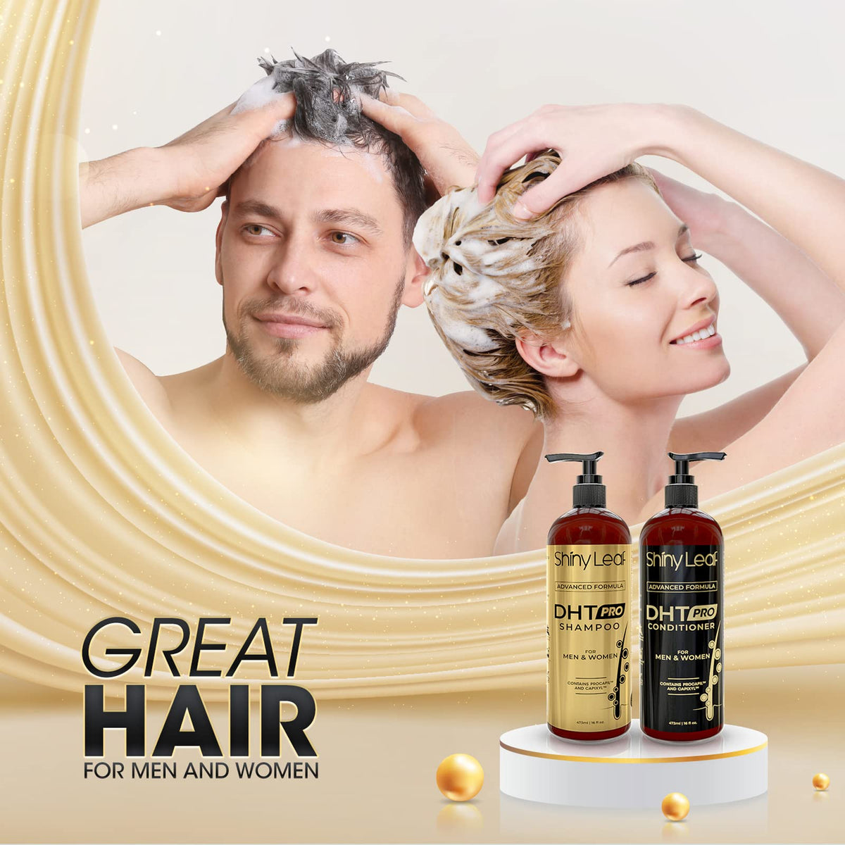 Shiny Leaf after-wash hair looking smoother and healthier