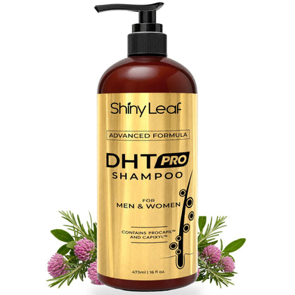 Shiny Leaf front bottle view showing clean packaging and daily DHT-support