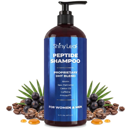 Shiny Leaf front bottle showing clear branding and volume benefit
