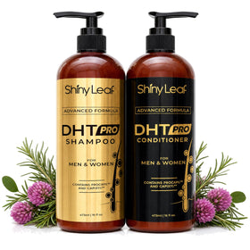 Shiny Leaf front packaging showing duo and benefits