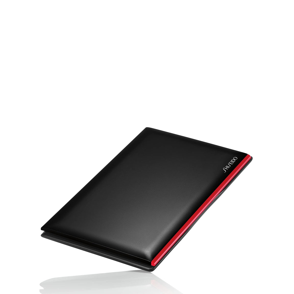 Shiseido powder applied with brush showing natural matte finish benefit