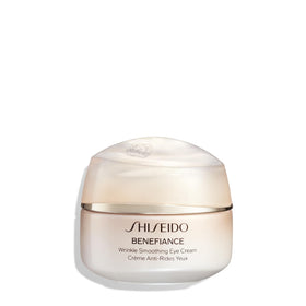 Shiseido Benefiance front packaging showing tube and branding, communicates premium quality