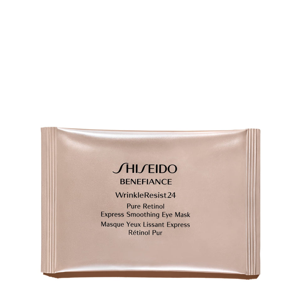 Shiseido Benefiance front packaging showing product box and claims for quick smoothing