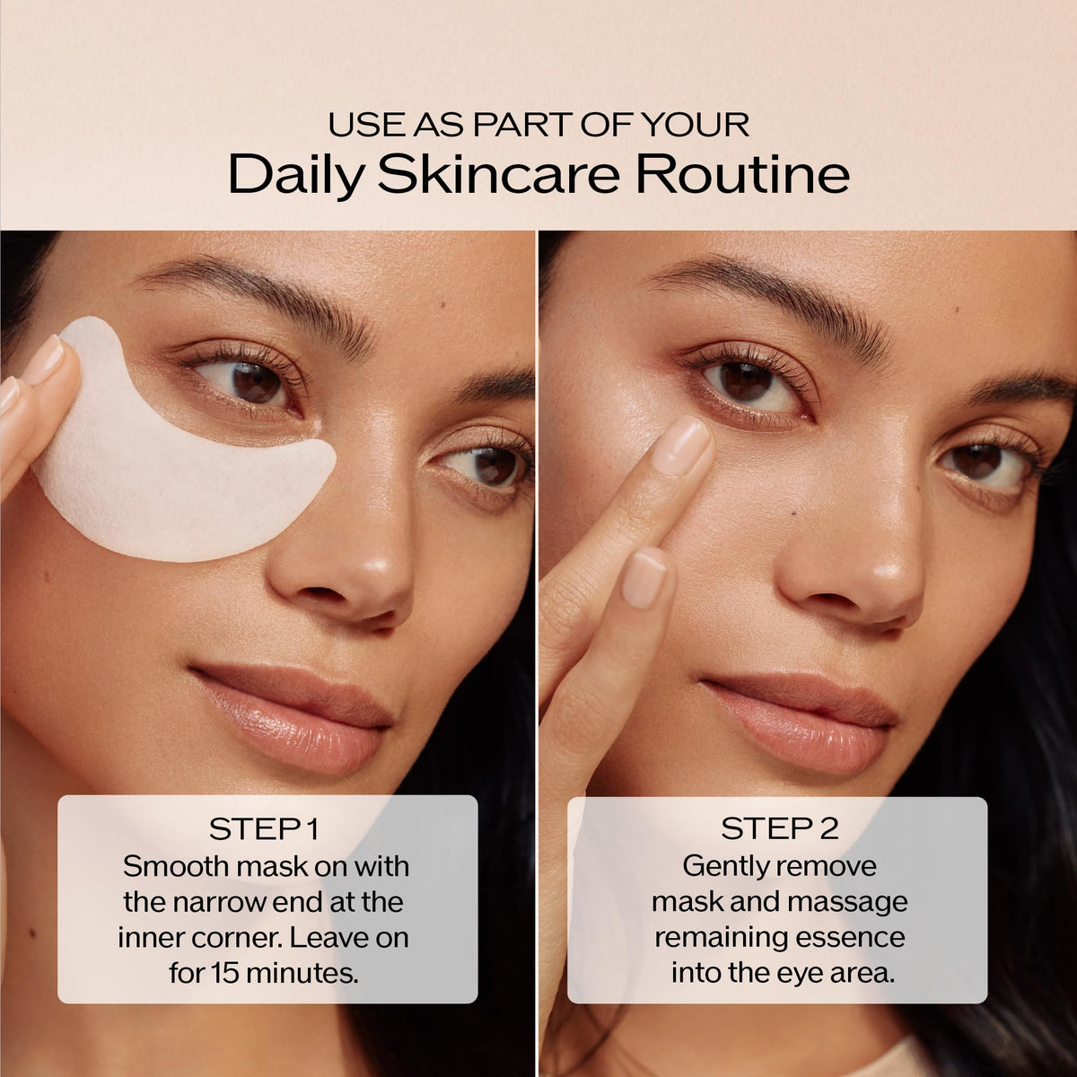 Shiseido Benefiance step-by-step application showing correct placement benefit