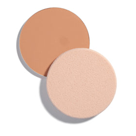 Shiseido compact refill front view showing product and label, easy protection