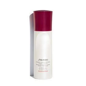 Shiseido front packaging showing product and benefits on vanity