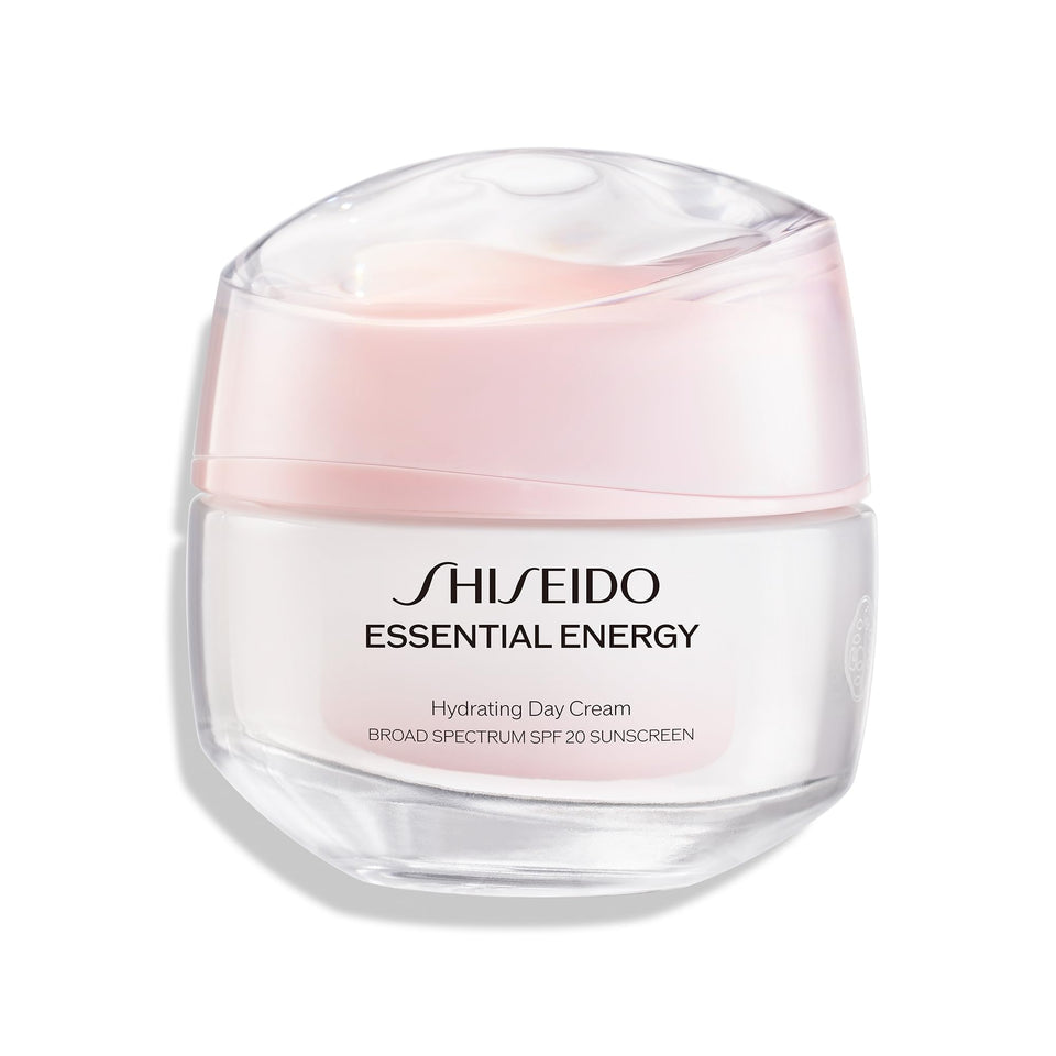 Shiseido product front packaging showing SPF and benefits for protected skin