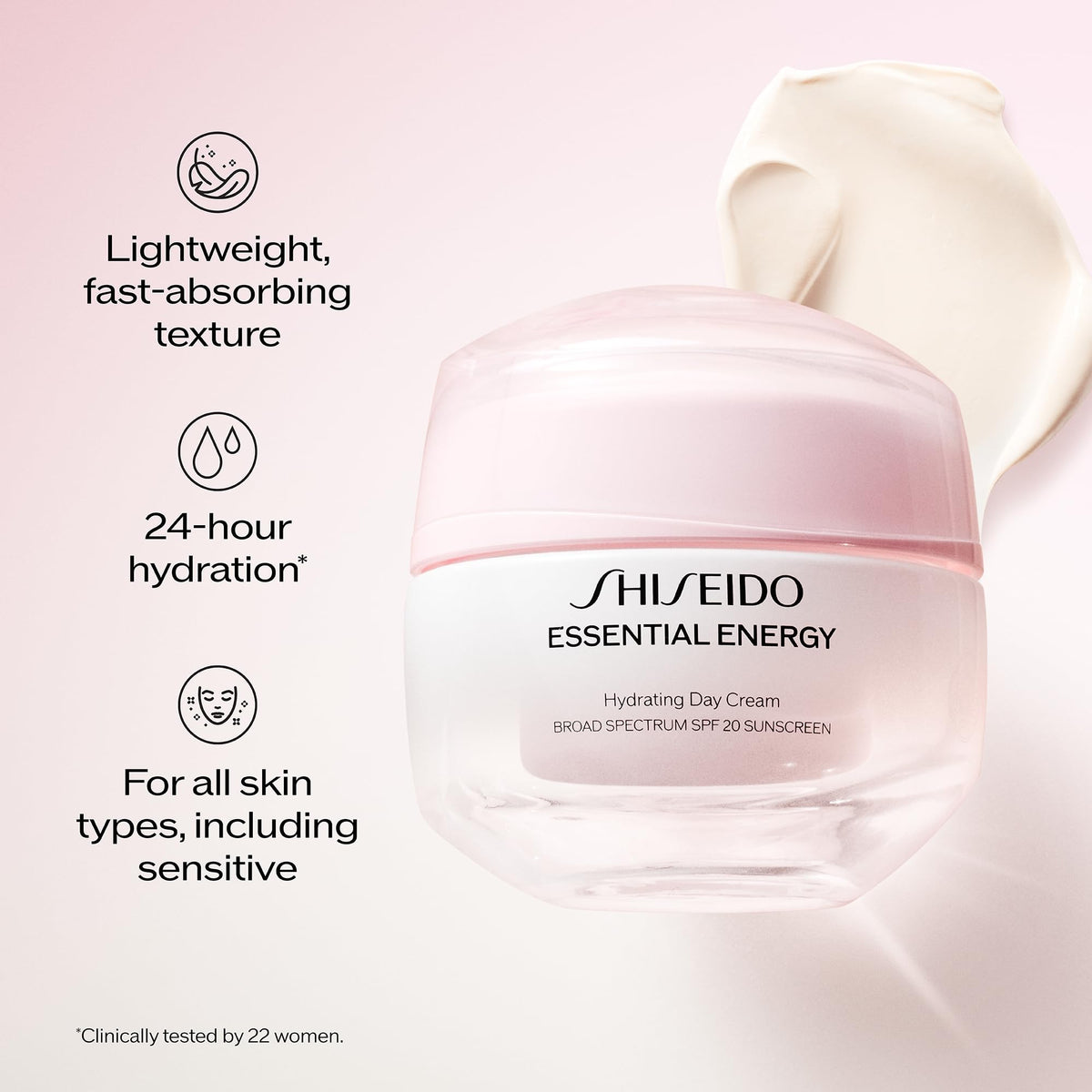 Shiseido ginseng root extract closeup highlighting energizing support