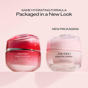 Shiseido cream on bathroom shelf in routine conveying refreshed complexion