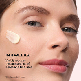 Shiseido refill pouch displayed to emphasize eco-friendly refill option