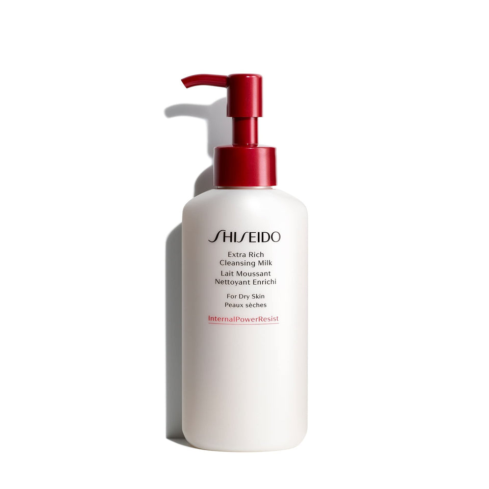 Shiseido bottle front view showing label and hydrating benefit