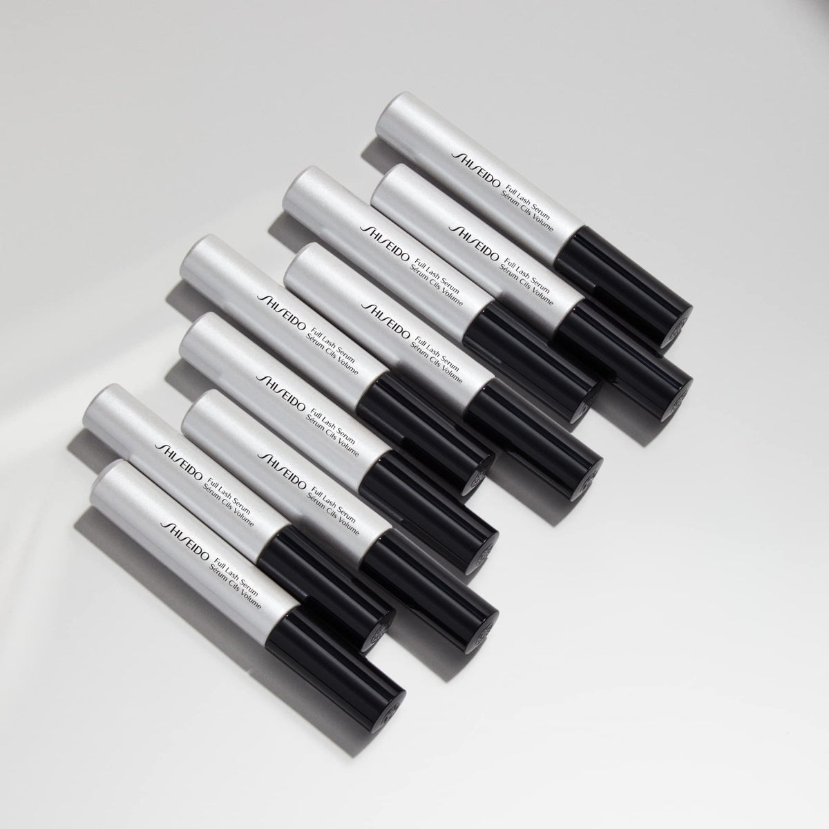Shiseido full lash in use applying along lash line demonstrating precise, gentle application