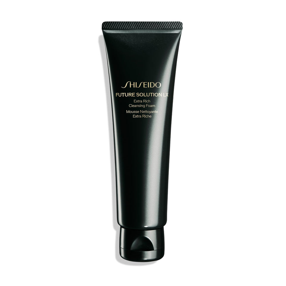 Shiseido front packaging showing elegant bottle and product name benefits