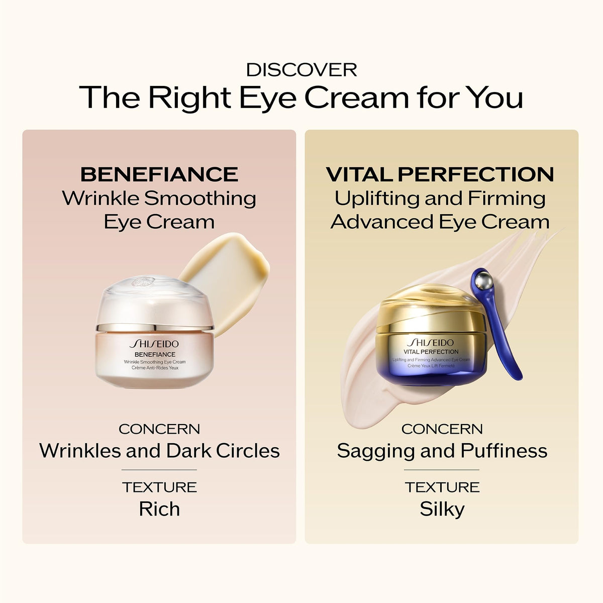 Shiseido eye cream staged on vanity, suggests luxurious daily skincare ritual