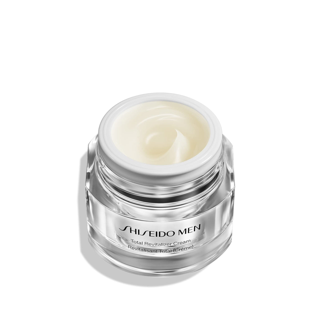 Shiseido Men cream texture close-up demonstrating fast absorption