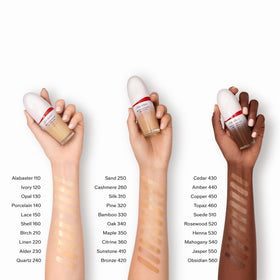 Shiseido product label close-up showing Fermented Kefir+ and Niacinamide ingredients