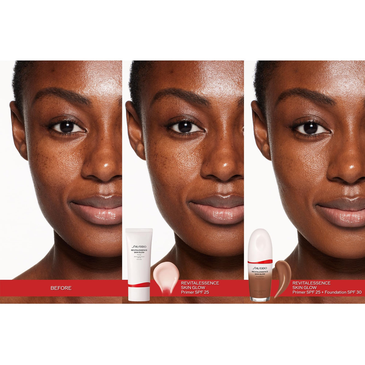 Shiseido RevitalEssence on a vanity giving a polished morning routine look