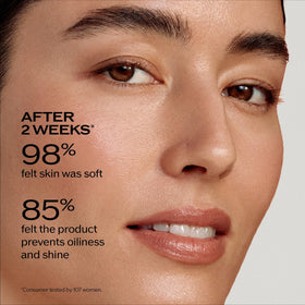 Close-up of Shiseido pump and cap highlighting precise dispensing benefit