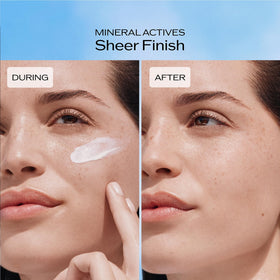 Shiseido lotion texture close-up showing sheer, non-greasy finish