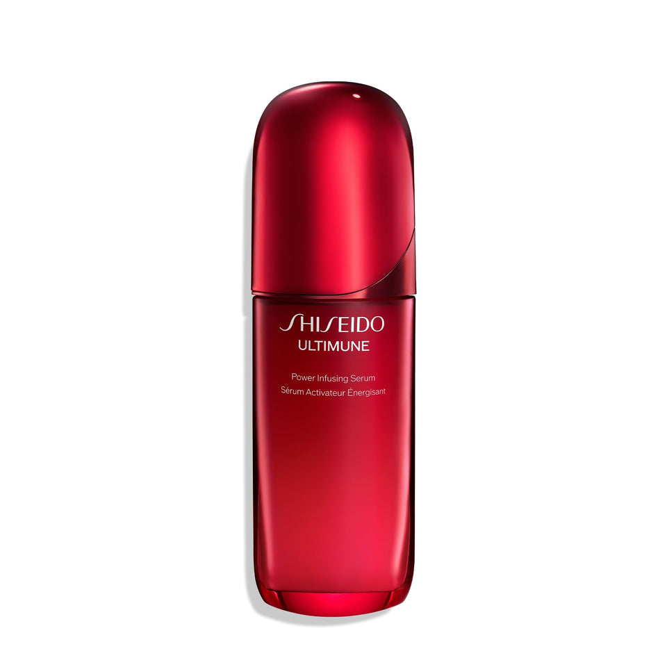 Shiseido Ultimune front packaging showing elegant bottle and branding for premium skincare benefit