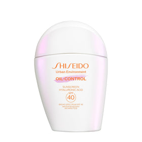 Shiseido front packaging showing SPF 40 and oil-free benefits