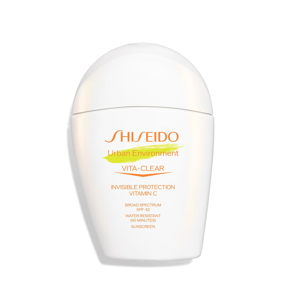 Shiseido front packaging showing SPF 42 and product name, clear protection benefit