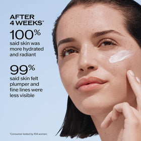 Shiseido creamy texture close-up showing lightweight hydration