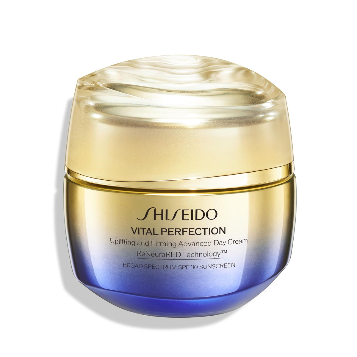 Shiseido front jar view showing premium packaging and SPF benefit
