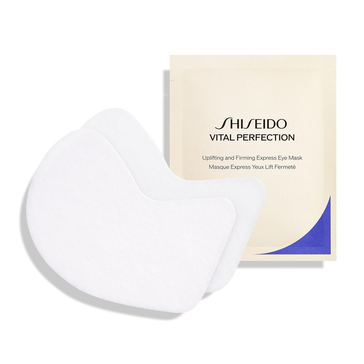 Shiseido front packaging of Vital Perfection mask showing product name and benefit