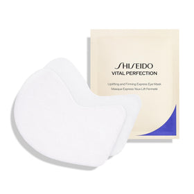 Shiseido front packaging of Vital Perfection mask showing product name and benefit