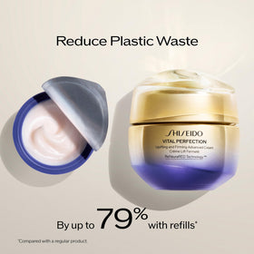 Shiseido on bathroom vanity in lifestyle shot suggesting daily ritual benefit