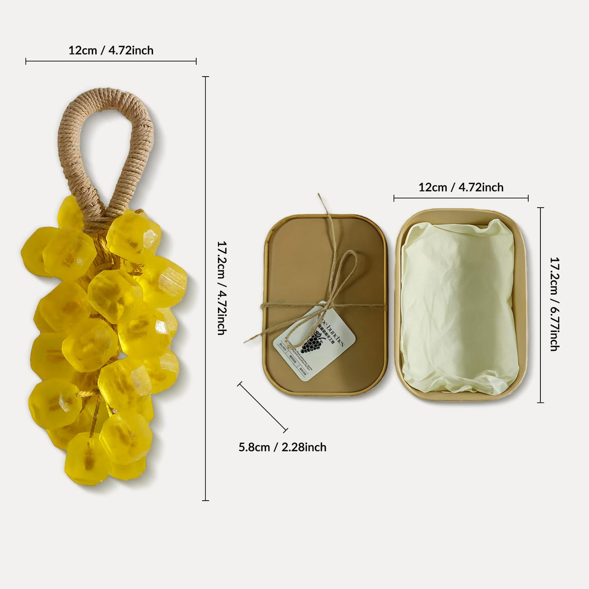 SHLLON grape soap held in hand to show scale and easy grip for daily use