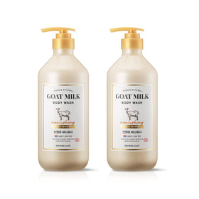SHOWERMATE front packaging showing goat milk and honey benefits