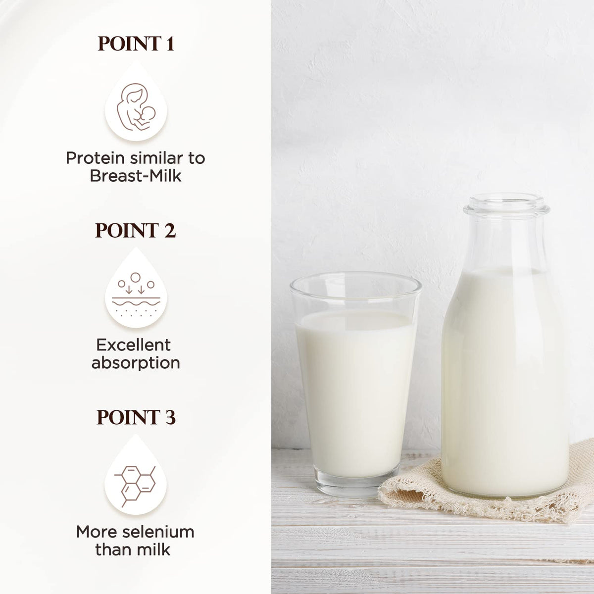 SHOWERMATE goat milk and Manuka honey ingredient highlight for hydration benefit