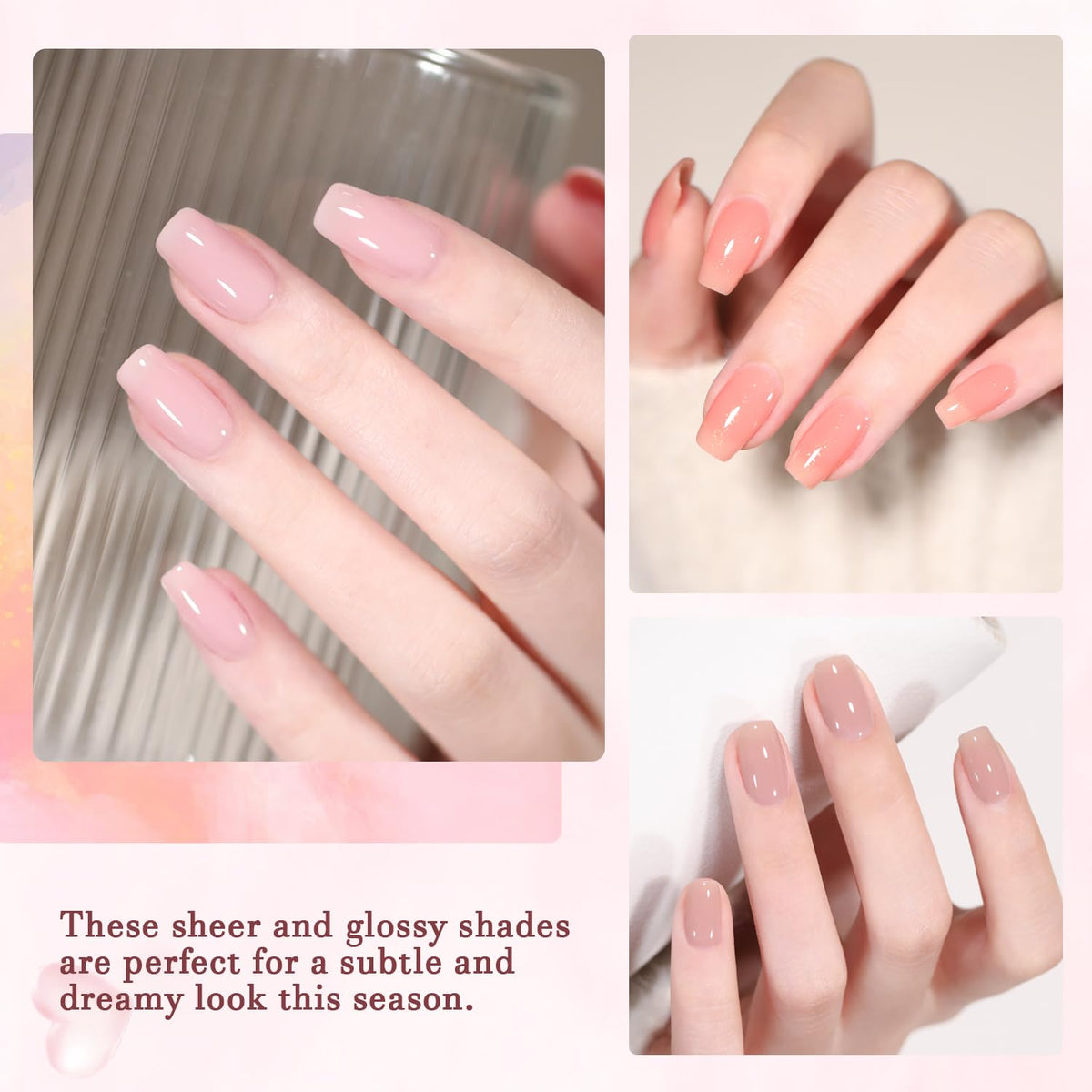 SHOYUM kit arranged on a table for at-home nail art convenience benefit