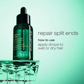 shu uemura applied on damp hair to seal split ends and increase shine