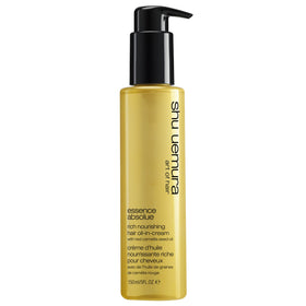 shu uemura art of hair front packaging showing product and elegant design, luxury hydration