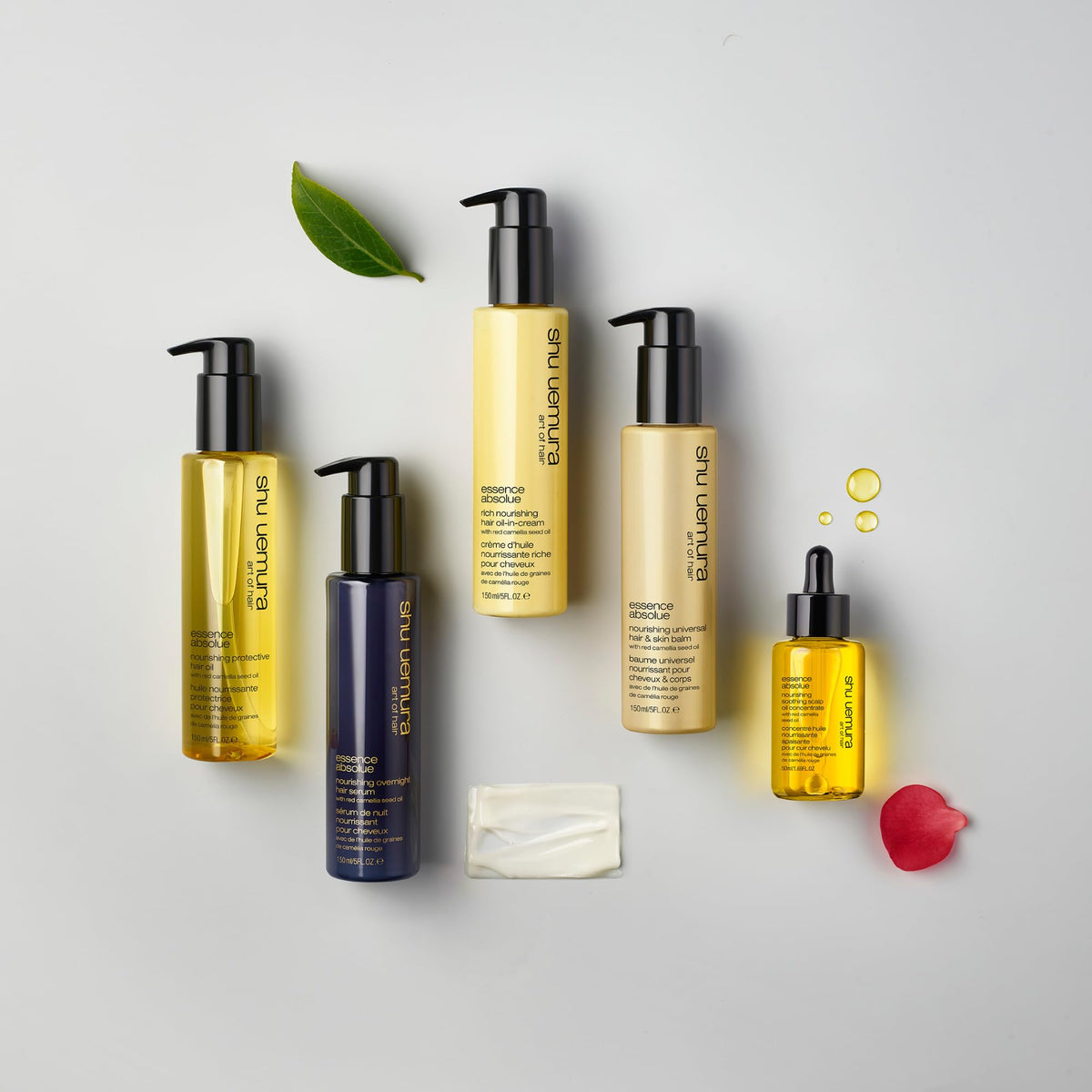 shu uemura art of hair cream on bathroom shelf in lifestyle scene, everyday luxury and convenience