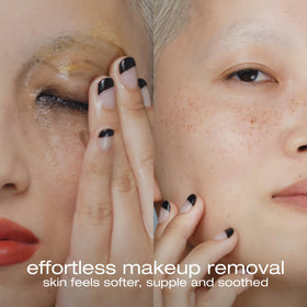 shu uemura Botanicoil texture on skin closeup showing smooth application benefit