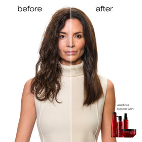 shu uemura art of hair back label highlighting ingredients and usage instructions