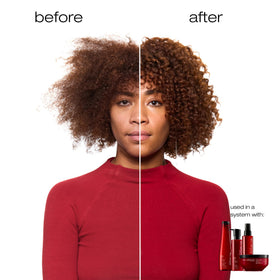 shu uemura art of hair conditioner texture poured to show light creamy consistency