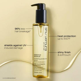 shu uemura art of hair pump detail dispensing precise oil amount for controlled use