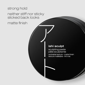 shu uemura close-up of paste texture highlighting creamy pomade and easy-to-distribute benefit