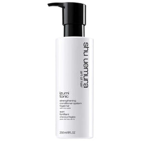 shu uemura front packaging of Izumi Tonic conditioner showing bottle and branding for easy identification