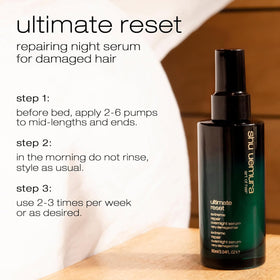 shu uemura nighttime routine scene conveying restorative sleep-time care