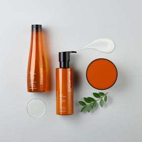 shu uemura smooth shiny hair post-wash showcasing improved softness and shine